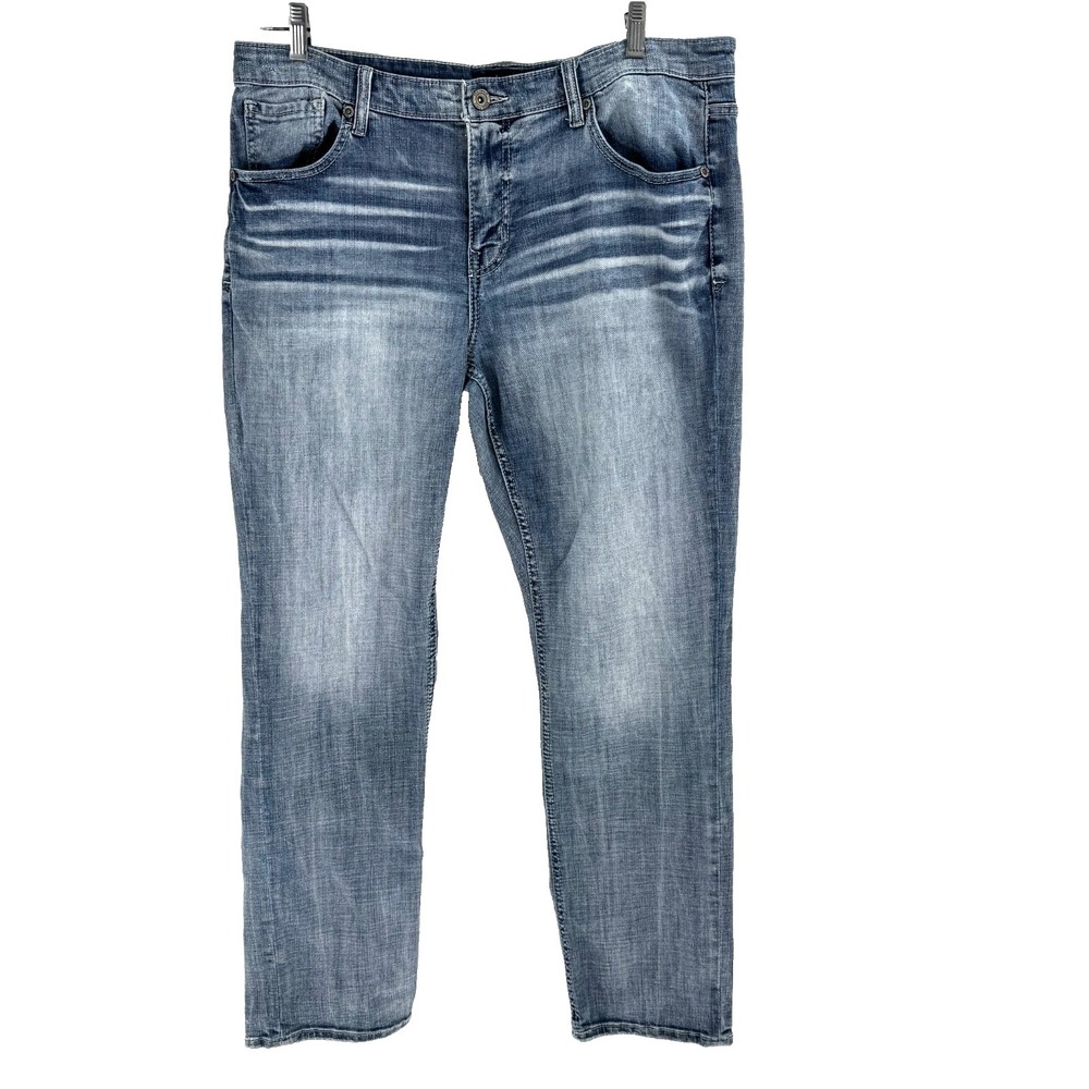 BKE Buckle Nolan Straight Leg Jeans Men's 38x32 Stretch Western Rodeo Cowboy